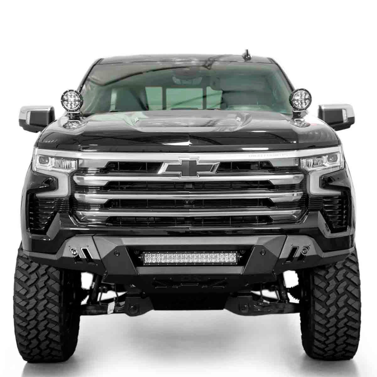 DEFENSA DELANTERA BLACK LABEL PARA CHEVY SILVERADO 1500 2022