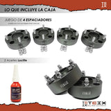 Espaciador Teix Gris 4x130 78.6mm 14x1.5 2 Ceja Vocho 80-03