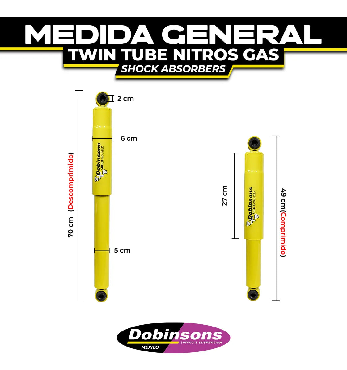 Amortiguador Trasero Dobinsons Hilux 2015/tacoma 1998-2004
