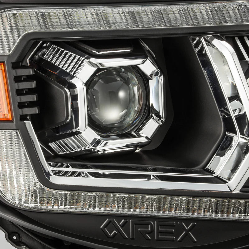 Faros delanteros LED con proyector, color negro, para Toyota Tacoma Serie LUXX 05-11