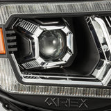 Faros delanteros LED con proyector, color negro, para Toyota Tacoma Serie LUXX 05-11