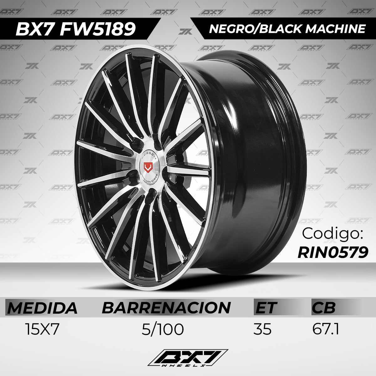 Rines 15 R1 5/100 Ibiza Polo Vento Neon Stratus (precio 4)