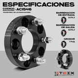 Kit Espaciadores 5x114.3/2in/70.5mm Ford Mustang 2003