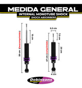 Amortiguador Dobinsons Monotubo Delantero Mitsubishi L200 24