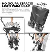 Carrito Plegable Coche Playa Acampar Aire Libre Ajustable