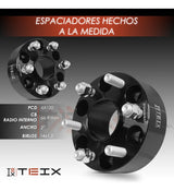 KIT ESPACIADORES 2"  6X120 LLANTA CB66.9 14X1.5