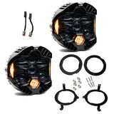 Kit Faros Led Dot Baja Designs Ambar Jeep Wrangler Jl 18-25