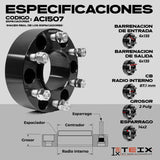 KIT ESPACIADORES De Rin 6x135 De 2PULG De Ancho PARA FORD LOBO 2004-2014 (CENTRADOR)
