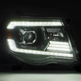 Faros Tacoma 2005-2011 Alpharex Negro Con Led Drl
