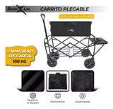 Carrito Plegable Para Exteriores Portátil Transportar 100kg