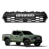 Parrilla Tacoma Trd Pro Con Barra LED y 3 LED Ambar Para Toyota Tacoma 2024 AL 2030 Nueva Linea