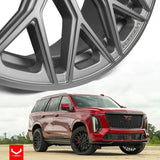 Rines Vossen 22x9.5-6x139.7 Matte Gunmetal Sierra 1500 07-21
