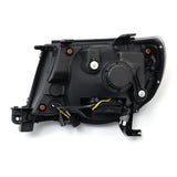 Faros delanteros LED con proyector, color negro, para Toyota Tacoma Serie LUXX 05-11