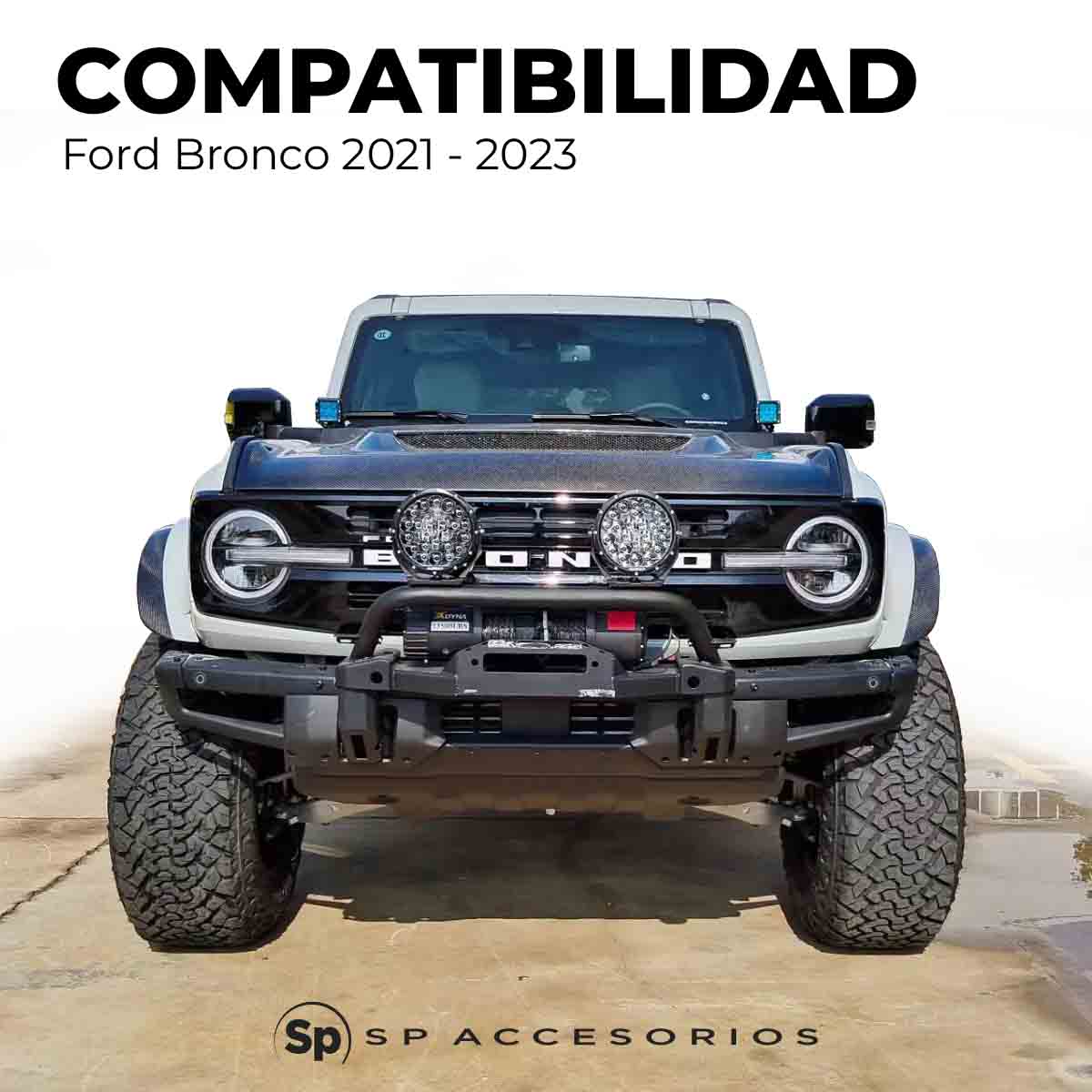 COFRE FIBRA DE CARBONO PARA FORD BRONCO 2021 - 2023