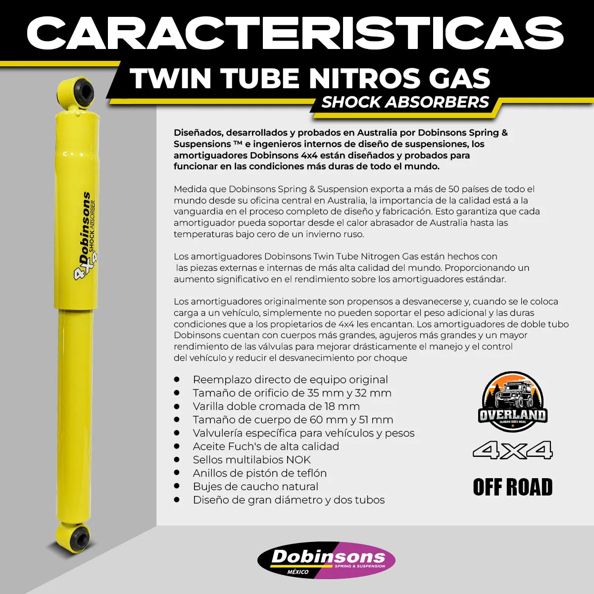 Amortiguador Trasero Dobinsons Hilux 2015/tacoma 1998-2004