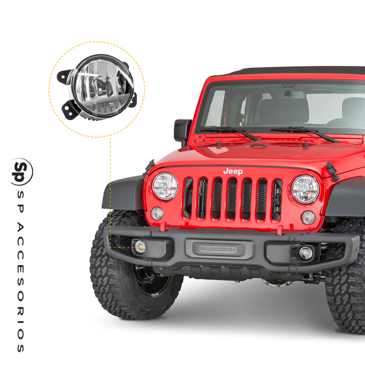 FAROS ANTINIEBLA PARA JEEP WRANGLER JL 2018 - 2024