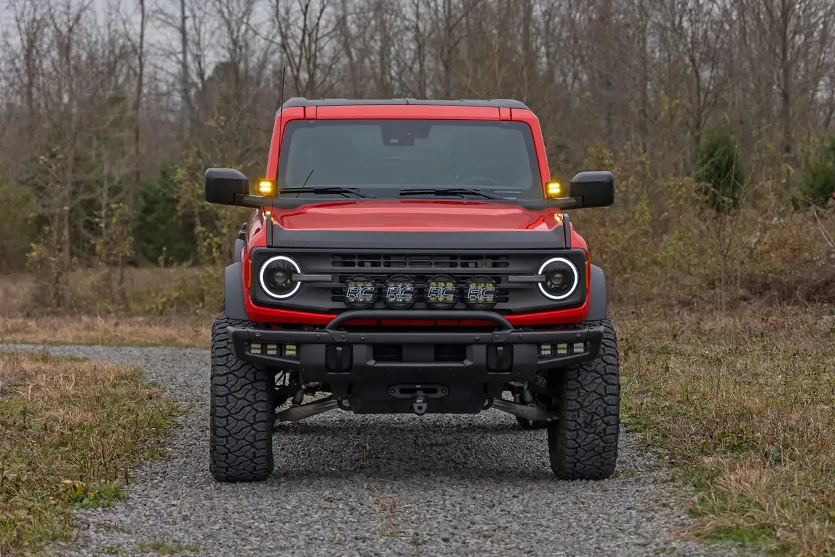 Par De Faros Modulo Led Ámbar Para Vehiuclos 4x4 Rough