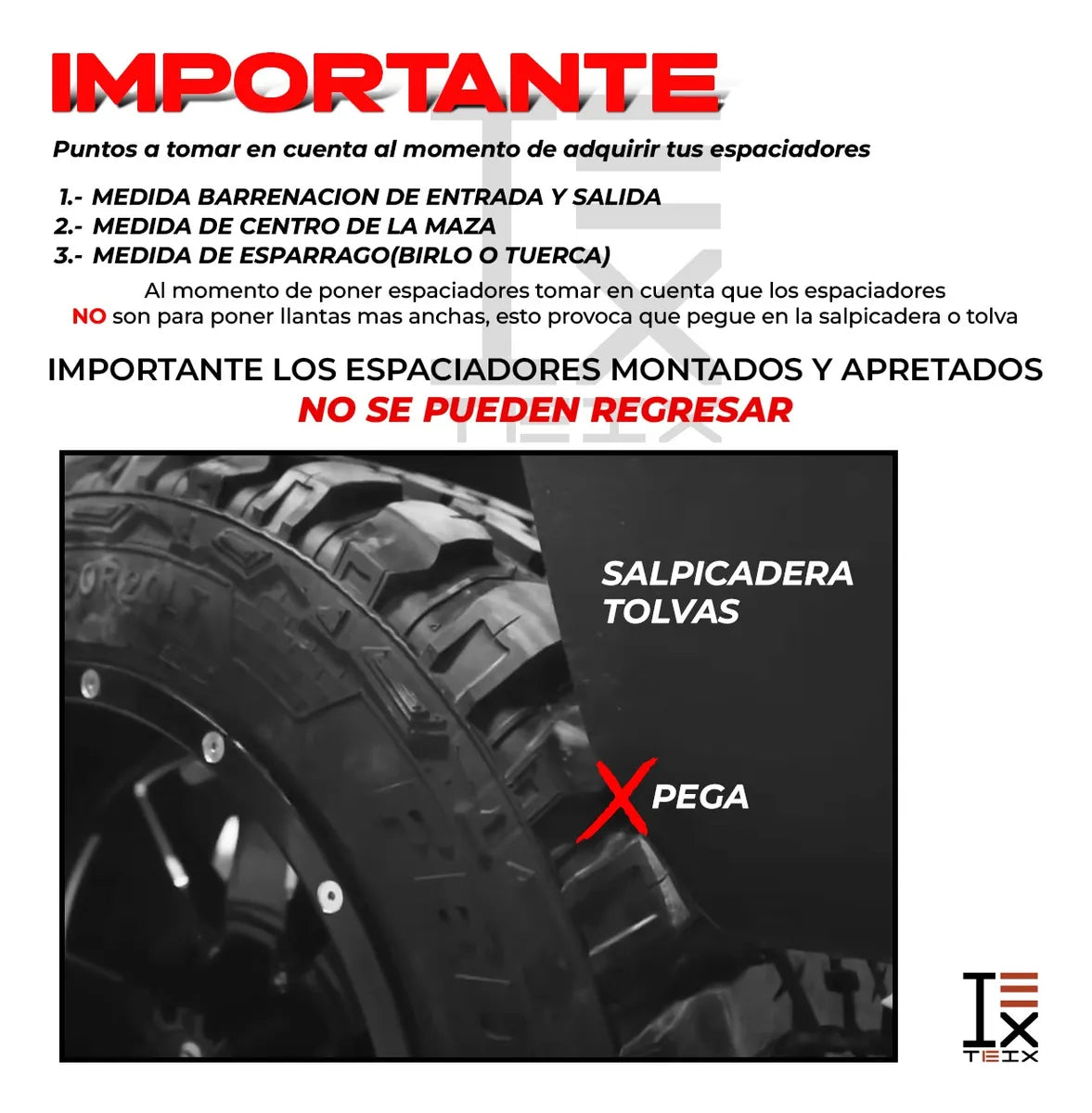 KIT ESPACIADORES PARA Ford Ranger 84-2011/ Ford Explorer 90-2010/ Ford Explorer Sport Track 2001-2010/ Jeep Cherokee XJ 84-2001/ Jeep Wangler YJ 87-95/ Jeep Wangler TJ 97-2006/ Dodge Nitro 2007-2012/ 2"  5/114.3 LLANTA CB 71.5MM 1/2"X20