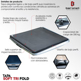 TAPA DE BATEA SOFT TRI FOLD PARA TOYOTA HILUX 2016 A 2023