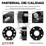 KIT ESPACIADORES 1" 6X114 LLANTA  PARA NISSAN NP300 FRONTIER 2016 - 2022  CB66.1MM 12X1.25
