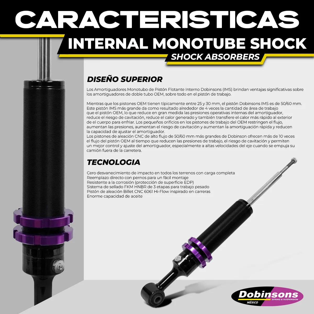 Amortiguador Dobinsons Monotubo Delantero Mitsubishi L200 24