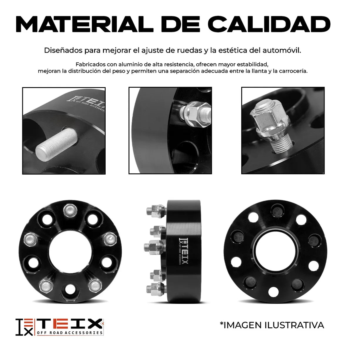 Kit Espaciadores 5x114.3/2in/70.5mm Ford Mustang 2003