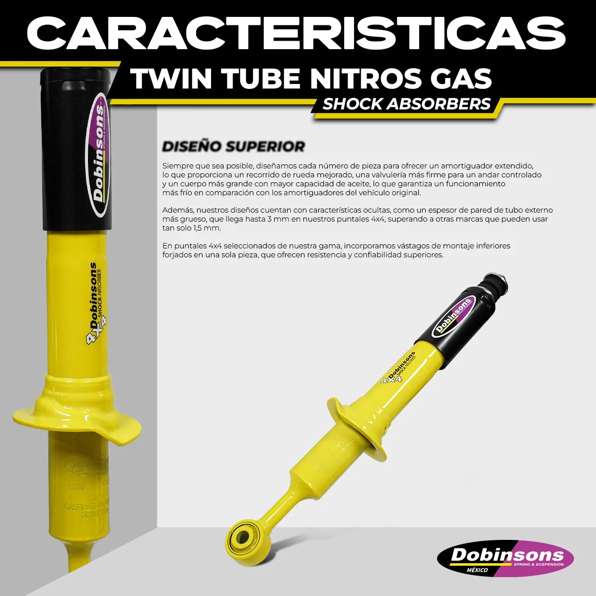 Amortiguador Delantero Dobinsons Everest 15-18/ranger 11-18