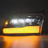 Par De Faros Principales Halógeno Alpharex Dodge Ram 2009-18