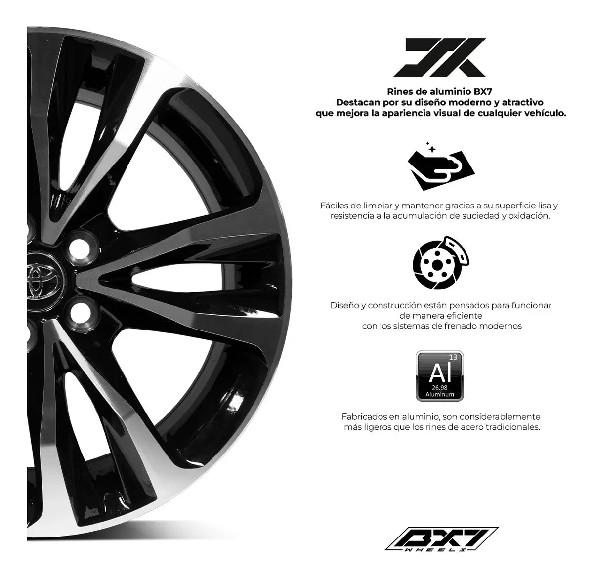 Rin Bx7 16x6.5 5/100 Negro/mb