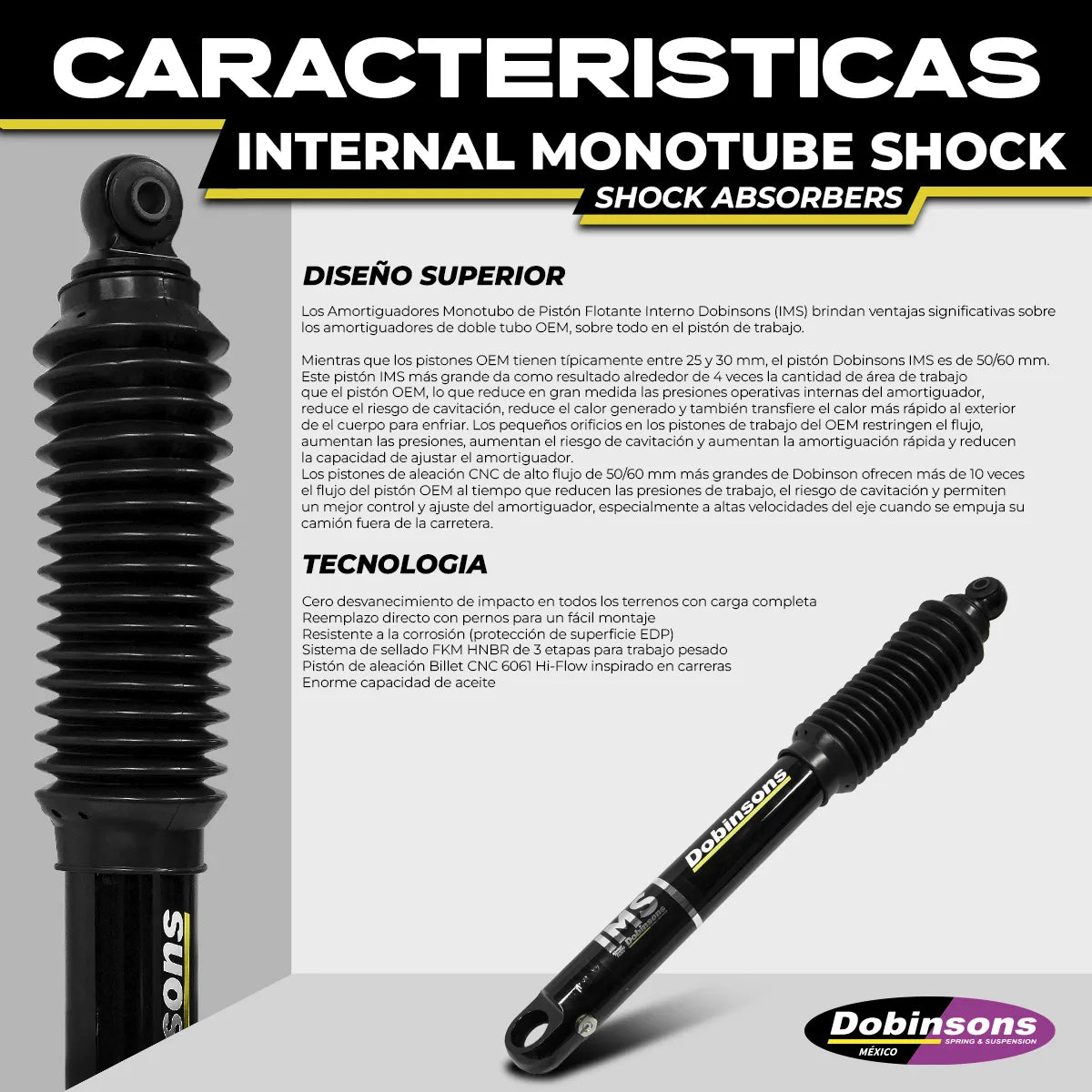 Amortiguador Trasero Dobinsons Monotubo Mitsubishi L200 2024