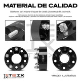 KIT ESPACIADORES PARA Ford Ranger 84-2011/ Ford Explorer 90-2010/ Ford Explorer Sport Track 2001-2010/ Jeep Cherokee XJ 84-2001/ Jeep Wangler YJ 87-95/ Jeep Wangler TJ 97-2006/ Dodge Nitro 2007-2012/ 2"  5/114.3 LLANTA CB 71.5MM 1/2"X20