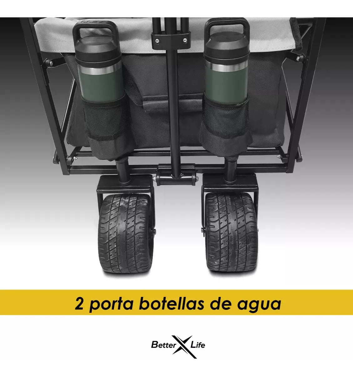 Carrito Plegable Coche Playa Acampar Aire Libre Ajustable