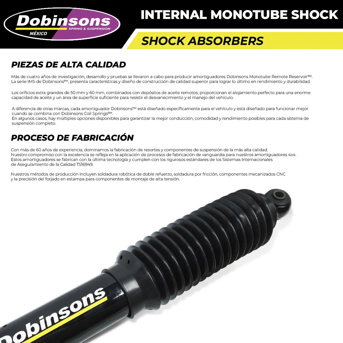 Amortiguador Trasero Dobinsons Monotubo Mitsubishi L200 2024