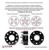Kit Espaciadores 5x114.3/2in/70.5mm Ford Mustang 2003