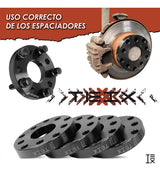 Kit Espaciadores 5/100 5/112 Cb57.1 20mm Vw Audi Seat Llanta