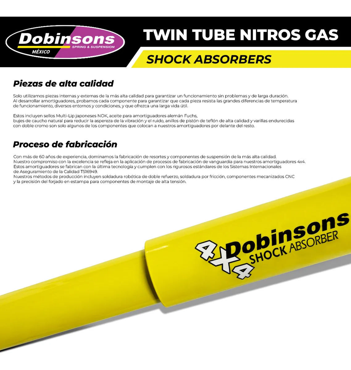 Amortiguador Trasero Dobinsons Hilux 2015/tacoma 1998-2004