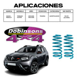 Par De Resortes Traseros Dobinsons Para Terrano 2013