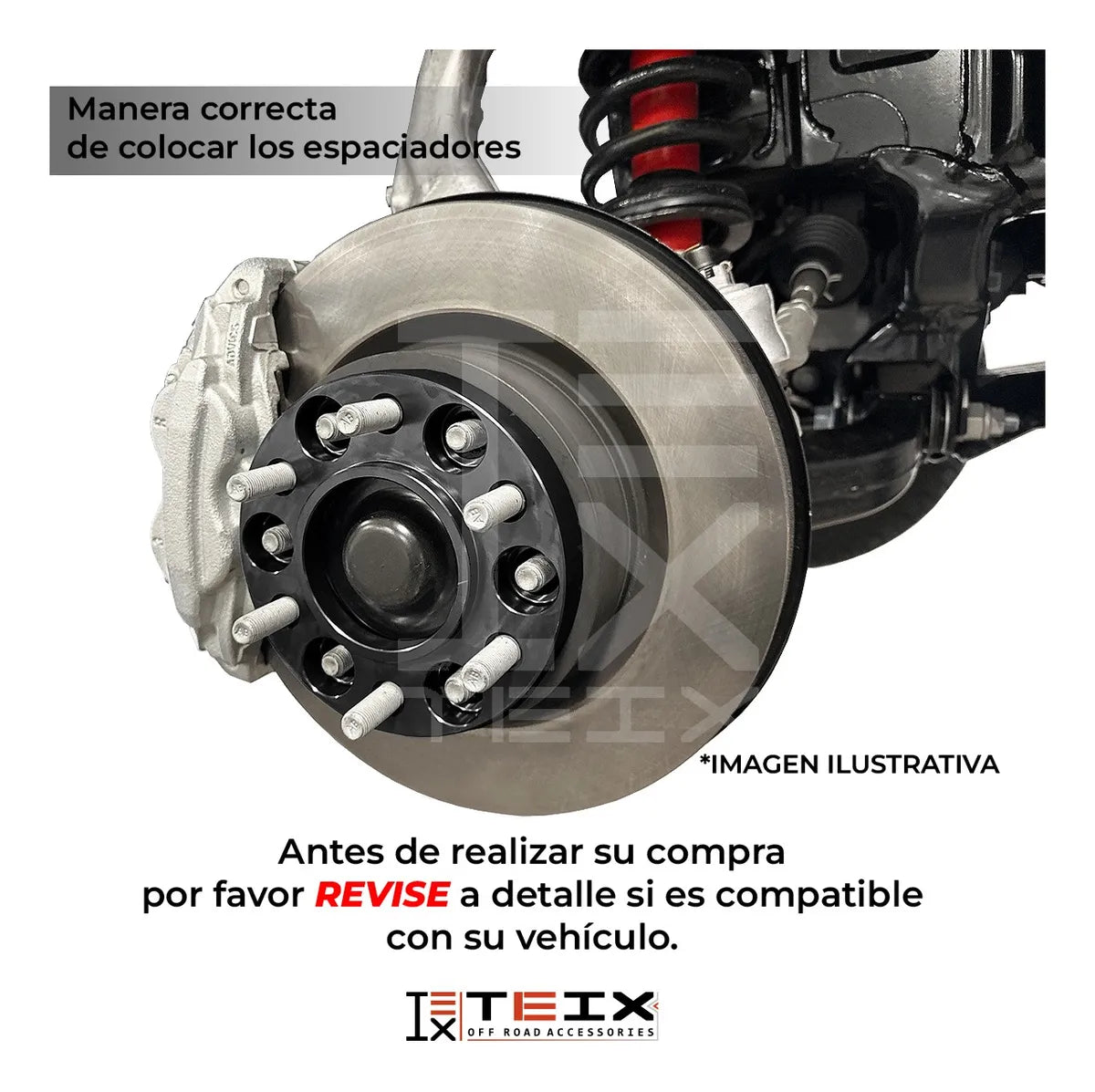 KIT ESPACIADORES 1.5" 5/114.3 LLANTA CB71.5MM 1/2"X20 RANGER 1984-2011, EXPLORER SPORT TRAC 2001-2010, WRANGLER TJ 1997-2006, NITRO 1990-2012, EXPLORER 1991-2010