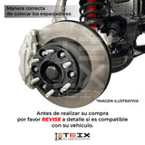 KIT ESPACIADORES 1" 6X114 LLANTA  PARA NISSAN NP300 FRONTIER 2016 - 2022  CB66.1MM 12X1.25
