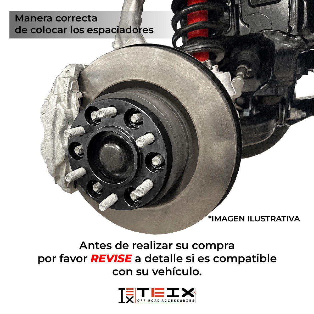 KIT ESPACIADORES 2"  5X139.7 LLANTA CB108 12X1.25