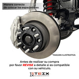 KIT ESPACIADORES 2"  5X139.7 LLANTA CB108 12X1.25