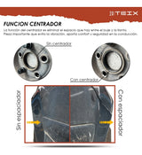 Kit Espaciadores 5/100 5/112 Cb57.1 20mm Vw Audi Seat Llanta