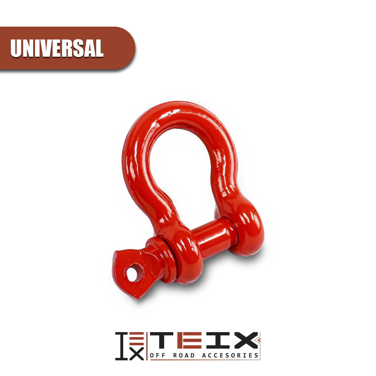 GRILLETE ANILLO EN D 1/2" TEIX ROJO