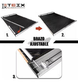 Toldo Lateral Retráctil Para Camioneta Teix Aluminio Pvc