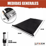 Toldo Lateral Retráctil Para Camioneta Teix Aluminio Pvc