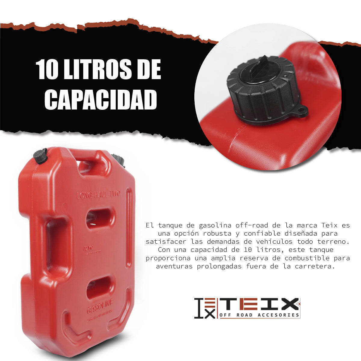 TANQUE DE GASOLINA 10 LITROS LATERAL TEIX