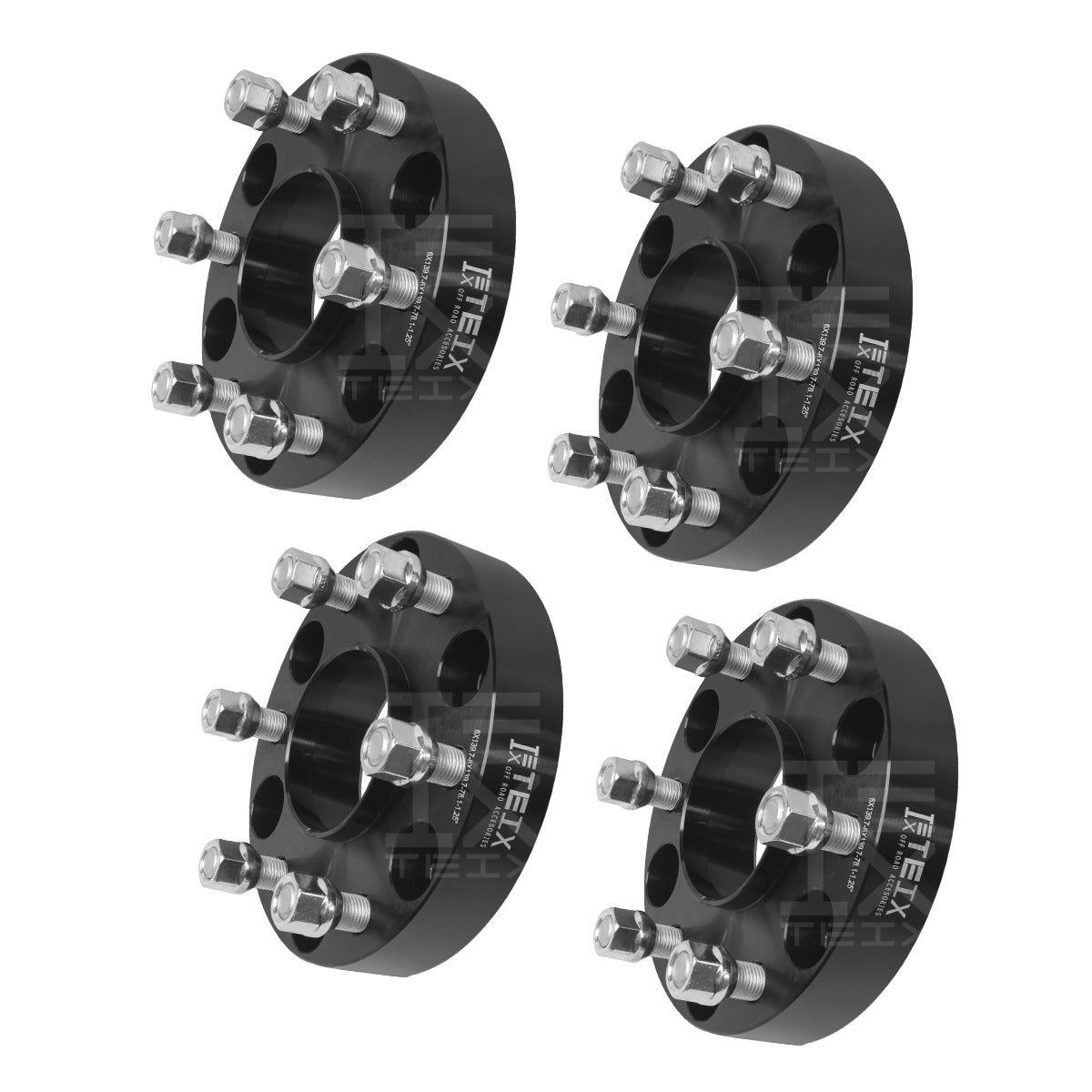 KIT ESPACIADORES 1.25"  6X139.7 LLANTA CB78.1 14X1.5 PARA CHEVROLET SILVERADO 2000-2021/ CHEVROLET TAHOE 2007-2021/ GMC SIERRA 2000-2021