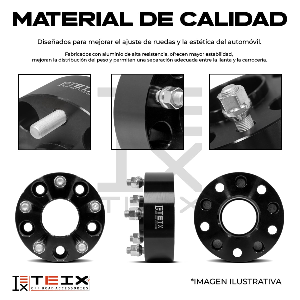 Adaptador Gris Vocho 4x130 A 4x100 Teix 4 Birlos