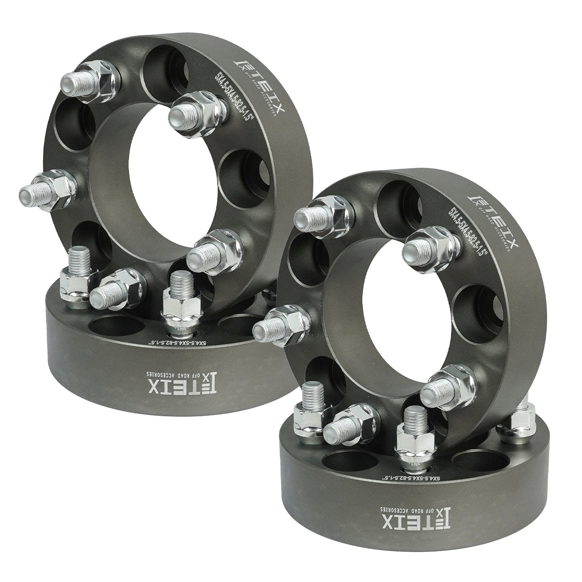 Espaciador 5x4.5/82.5mm/12x1.5/1.5in Sin Centro Teix Gris