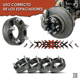 Espaciador 5x4.5/82.5mm/12x1.5/1.5in Sin Centro Teix Gris